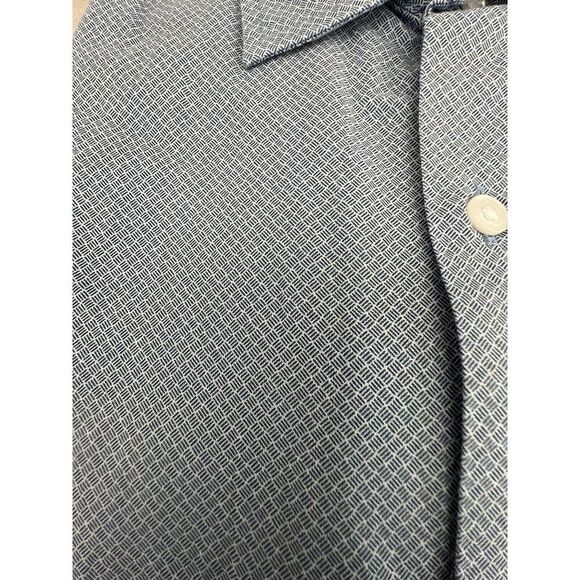 Bonobos B3763 Stretch Riviera Short Slv. Shirt Blue White Men's Sz Large-Reg - Picture 5 of 7